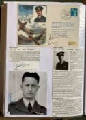 WW2 BOB fighter pilots Jack Davis 54 sqn signature and Lord Dowding cover signed John Fleming 605