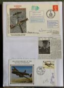 WW2 BOB fighter pilots Stephen Beaumont 609 Sqn signed Dowding BOB cover plus 50th ann BOB cover