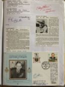 WW2 BOB fighter pilots Ralph Roberts 615 sqn signed Lord Tedder cover plus signatures of Anthony
