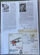 WW2 BOB fighter pilots John Davison 235 Sqn and Alec Ingle signed RAF Biggin Hill cover and Ingle