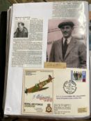 WW2 BOB fighter pilots Bronislaw Malinowski signed RAF Uxbridge Spitfire cover and signature of