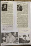 WW2 BOB fighter pilots Robert Fumerton 32 sqn, Francis Howell 87 Sqn signatures fixed with