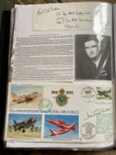 WW2 BOB fighter pilot David Scott Malden 611 sqn signed 75th ann RAF cover and signature fixed