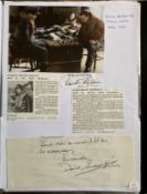 WW2 BOB fighter pilots Charles MacLean 602 sqn, David Mansfield 236 sqn signature pieces fixed