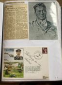 WW2 BOB fighter pilot Percival Turner 242 Sqn signed Keith Park cover fixed with biography to A4