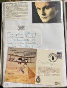 WW2 BOB fighter pilots Robin Lucas 141 sqn signed bomber cover and hand written letter fixed with