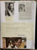 WW2 BOB fighter pilot Michal Maciejowski 249 sqn typed signed letter with magazine photos fixed with