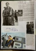 WW2 BOB fighter pilot Witold Lokuciewski 300 sqn signature piece fixed with biography to A4 page.