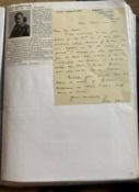 WW2 BOB fighter pilot Peter Hairs 501 sqn hand written letter with ref to 501 sqn and other pilots