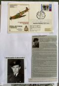 WW2 BOB fighter pilot Gabszewicz, Aleksander 607 sqn signed RAF Uxbridge Spitfire cover fixed with