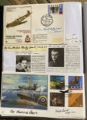 WW2 BOB fighter pilots Nigel Kemp 85 sqn signed Spitfire FDC, and AVM Stanley Grant 65 sqn signed