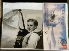 WW2 BOB fighter pilots Alexander Appleford 66 sqn signed BOB cover and Wilfred Max Sizer 133 sqn