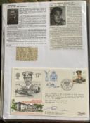 WW2 BOB fighter pilots Henry Eeles 263 sqn and Kenneth Lee 501 sqn signed Lord Dowding cover fixed