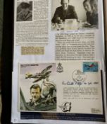 WW2 BOB fighter pilots James Ritchie 600 sqn signed 1986 RAF FDC and signature piece Herbert