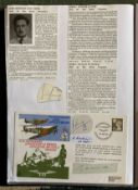 WW2 BOB fighter pilots John Young 249 Sqn, Robert Rutter 73 Sqn, George Swanwick 54 Sqn signed