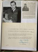 WW2 BOB fighter pilot Roger Malengreau 87sqn typed signed letter with list of all the Belgian BOB