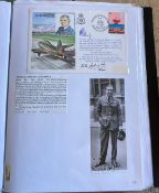WW2 BOB fighter pilot Michael Ingle-Finch 151 sqn signed Frank Whittle historic aviators RAF cover