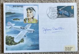 Aviation pioneer Jean Batten signed HA9b Jean Batten CBE cover from RAF WW2 Flown Historic