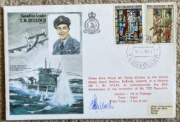 Top WW2 Sub hunter Sqn Ldr Terence Bulloch signed on his own HA22b Squadron Leader T.M. Bulloch