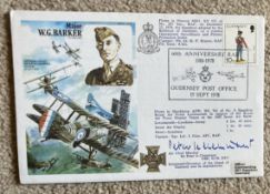 ACM Peter Le Cheminant DFC signed HA35b Major W.G. Barker VC DSO MC cover from RAF WW2 Flown