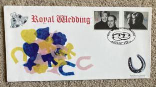1999 Royal Wedding BHC official FDC with Special Windsor postmark. All autographs come with a