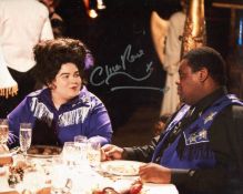 Doctor Who 8x10 Space Cowboys scene photo signed by actor Clive Rowe. All autographs come with a