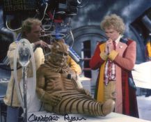 Doctor Who 8x10 scene photo signed by Christopher Ryan as Lord Kiv. All autographs come with a