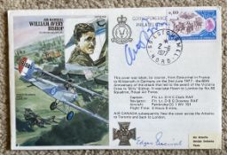 Great War pilot Edgar Percival RFC 60 sqn signed HA18b Air Marshal William Avery Bishop VC CB DSO MC