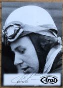 John Surtees Hand Signed Photo Motor Racing - 180mm x 130mm. All autographs come with a