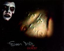 The Exorcist horror movie 'help me' photo signed by Eileen Dietz 10 x 8 colour picture. All