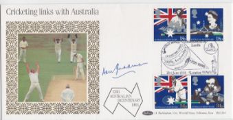 Sir Don Bradman cricket legend signed 1988 Australian Bicentenary official Benham FDC BLCS33