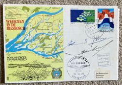 WW2 Escape from Netherlands cover signed by Three resistance leaders. All autographs come with a