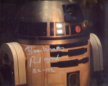 Star Wars R2-D2 8x10 photo signed by Paul Grant. All autographs come with a Certificate of