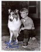 1960's original TV series Lassie photo signed by actor Jon Provost 10 x 8 inch b/w picture. All