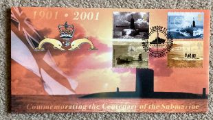 2001 Submarines Official Scott FDC with London special postmark. All autographs come with a