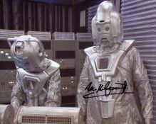 Doctor Who and The Cybermen scene photo signed by actor Michael Kilgarriff 10 x 8 inch colour