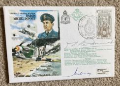 WW2 Father of Belgian RAF Michel Donnet signed HA(SP7b) Lieutenant-General Aviateur Baron Michel