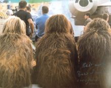 Star Wars Solo Wookie 8x10 photo signed by actor Ross Sambridge. All autographs come with a