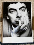 Rowan Atkinson signed 6 x 4 inch portrait photo. All autographs come with a Certificate of