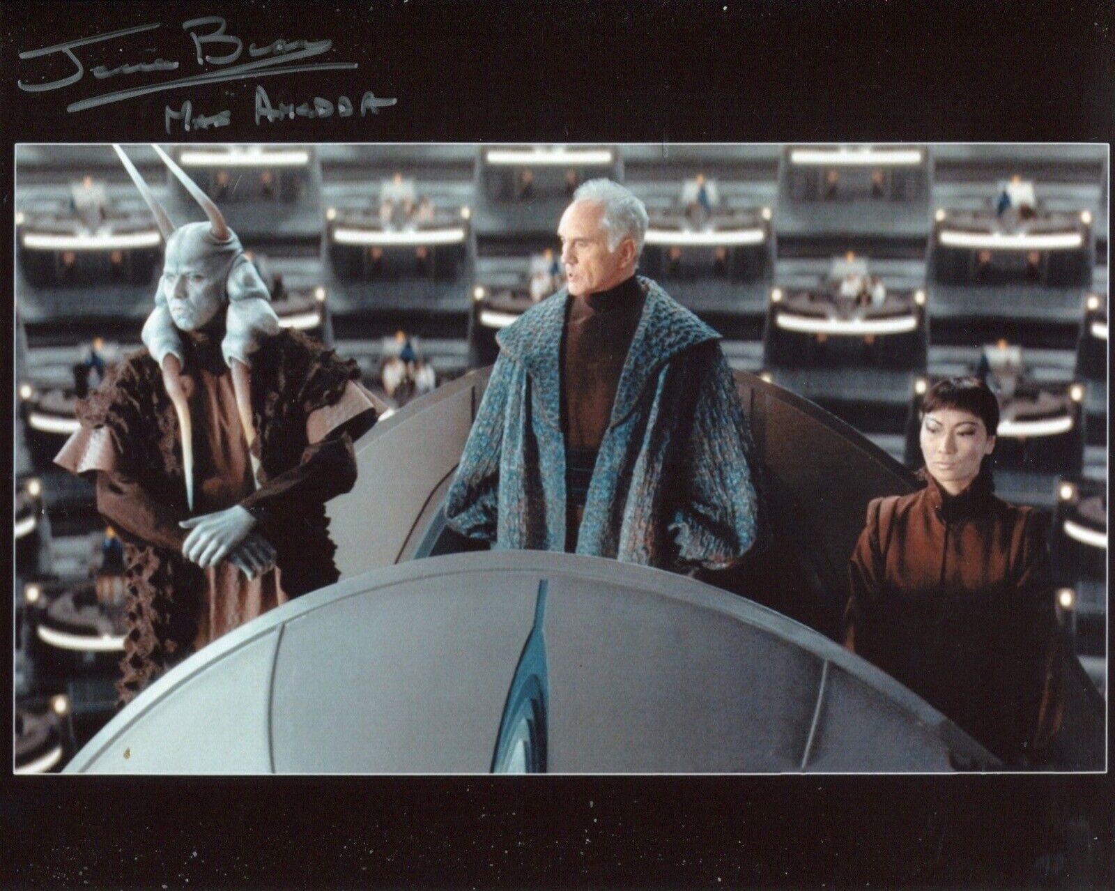 Star Wars Phantom Menace 8x10 scene photo signed by Jerome Blake. All autographs come with a