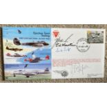 Martin Baker Ejection Seat RAF Experimental Jet Aircraft cover multiple signed by John W Martin,