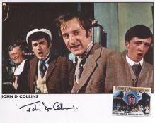 Dracula horror movie 8x10 photo signed by actor John D Collins 10x 8 inch colour picture. All