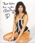 007 James Bond girl Caroline Munro signed sexy lingerie 10x 8 inch colour picture. All autographs