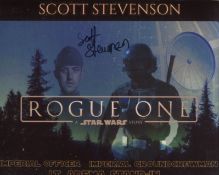 Star Wars Rogue One 8x10 photo signed by actor Scott Stevenson. All autographs come with a