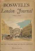 Boswell Boswell's London Journal 1762 - 1763. First published from the original manuscript