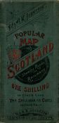 W. and A. K. Johnston Edinburgh and London. Popular map of Scotland. Showing roads and railways.