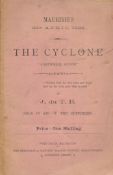 J. du T. B. Mauritius 29th April 1892. The Cyclone - A Rhythmical Account. Sold in aid of the