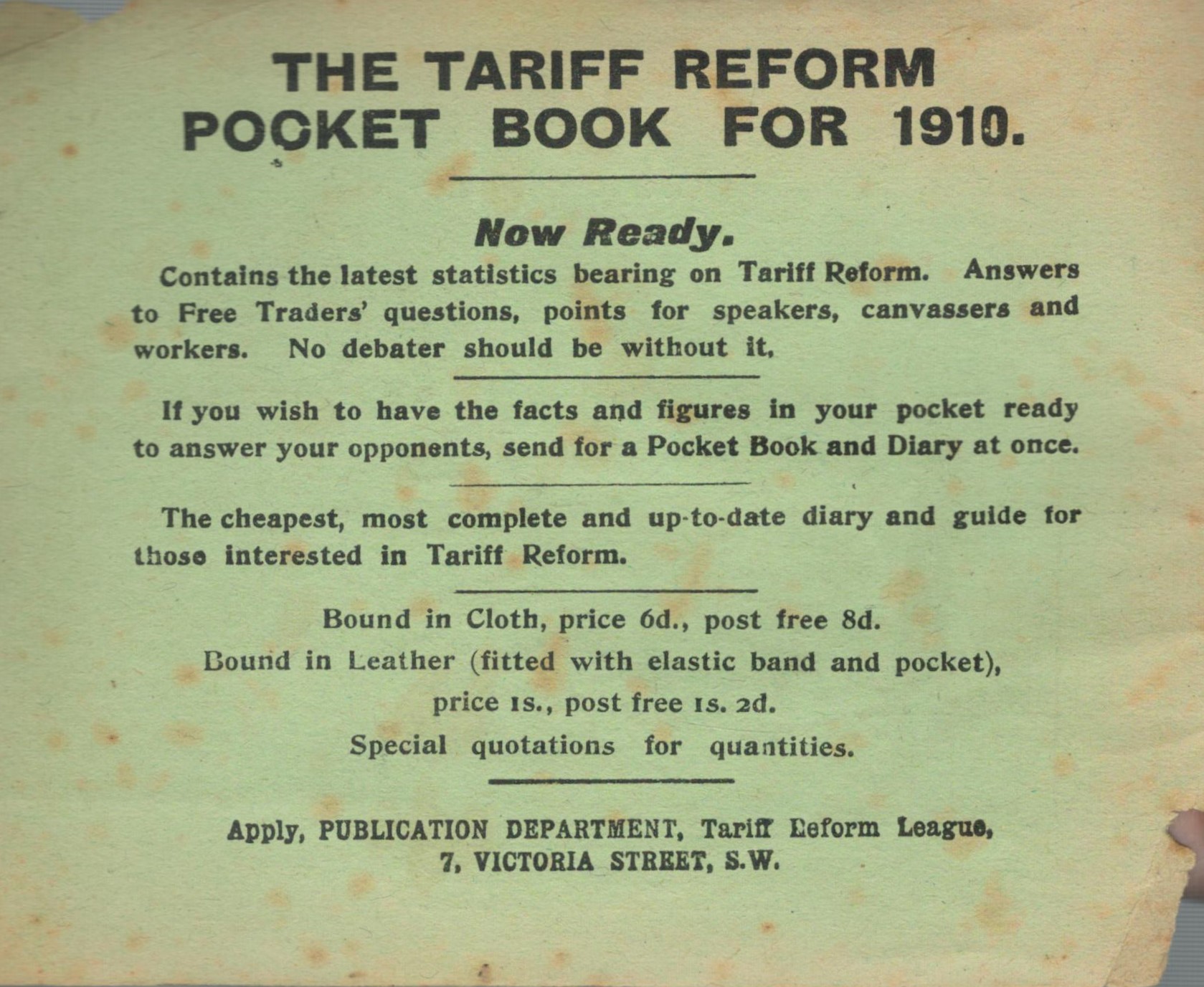 Every Picture Tells Its Own Tale. Fiscal Facts. 64 Cartoons dealing with Free Trade and Tariff - Image 2 of 2