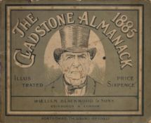 The Gladstone Almanack 1885. Illustrated with cartoons and divided into months of the year for 1885.