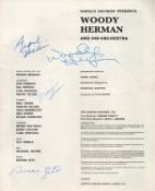 Souvenir brochure of Woody Herman. Woody Herman and His Orchestra. Signed by Woody Herman, Frank